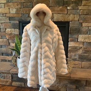 Liz Claiborne Faux Fox Jacket